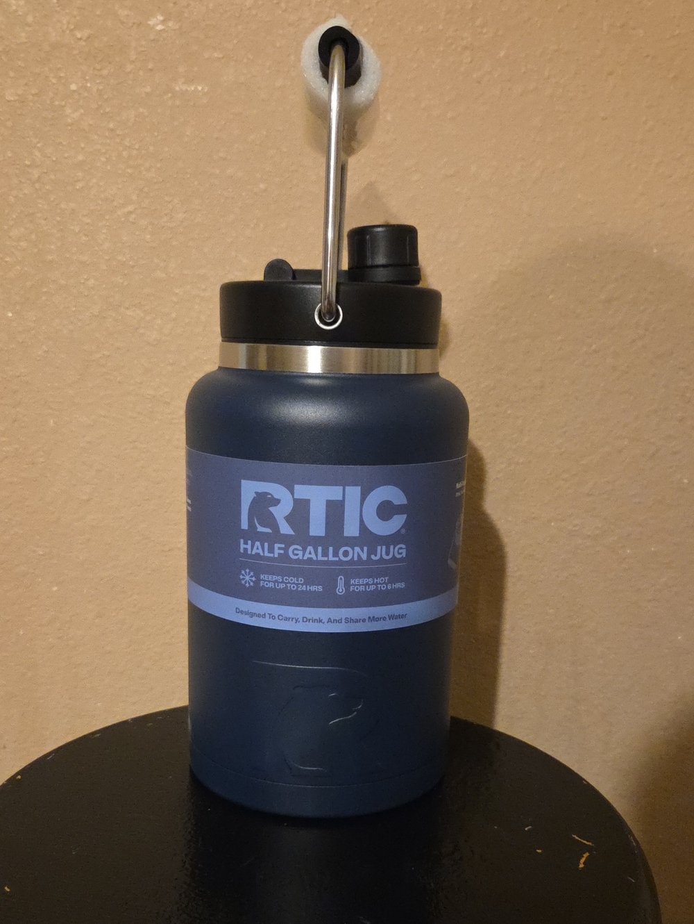 RTIC Half Gallon Jug Insulated Bottle 64oz Stainless Steel - Navy Blue